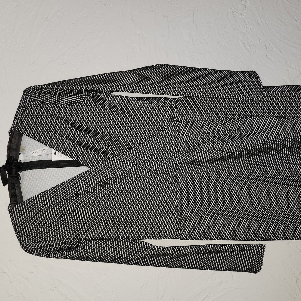 NY Collection Monochrome Textured Dress